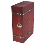 Zerodis Vintage Wood Box Decorative Wood Storage Trunk Card Box for Jewelry Tarot Cards Gifts Home Decoration - BQOAM5FRA