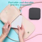 4 Pieces Small Travel Jewelry Boxes PU Leather Jewelry Organizer Box Portable Travel Jewelry Organizer Cases for Rings Earrings Necklace for Girls Women - B0XNMPFYV