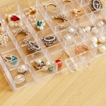 Acrylic Jewelry Box with 5 Drawers 120 Compartments Transparent Storage Box Transparent Display Stand for Earrings Necklaces Rings and Bracelets - BC0PM0UNG