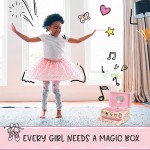 Ballerina Jewelry Box for Girls Musical Glow-In-The-Dark Little Girls Jewelry Box Gift Kids Jewelry Box Organizer with Drawer and Heart Necklace and Bracelet Set Cute Music Boxes for Girls - BM4CQMC7B