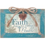 Cottage Garden Faith All Things Possible Petite Locket Teal Distressed Music Box Plays Amazing Grace - BJNW0RU4G