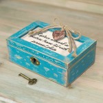 Cottage Garden Faith All Things Possible Petite Locket Teal Distressed Music Box Plays Amazing Grace - BJNW0RU4G