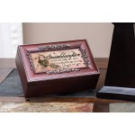 Cottage Garden Granddaughter Unlocked Joy Petite Rosewood Jewelry Music Box Plays You are My Sunshine - B49L0L6ZK