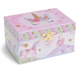 Jewelkeeper Girl's Musical Jewelry Storage Box with Spinning Unicorn Glitter Rainbow and Stars Design The Unicorn Tune - BQABSWNEW