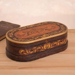 NOVICA Oval Floral Motif Wood Jewelry Box Reminisce' - BTU0EIDE0