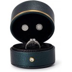 Oirlv Leather Ring Box Engagement Proposal Wedding Ring Gift Box Multifunctional Jewelry Boxes Earring Necklace Gift Box Green - BWI3OK1S9