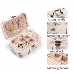 Outry Jewelry Box Portable Jewelry Display Storage Organizer for Earrings Necklaces Rings Bracelets Brooches Jewelry Case with 2 Layers 2 Layer E Tower Style - BJVVY14UK