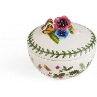 Portmeirion Botanic Garden Bouquet Trinket Box – Keepsake and Jewelry Decorative Holder Organizer Butterfly - B58FW77KH