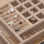 SONGMICS Jewelry Box with Glass Lid,3-Layer Jewelry Organizer with 2 Drawers for Loved Ones Black UJBC239BK - B2UXLBU1X