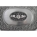 Valentines Claddagh Jewelry Box Small Love Loyalty Friendship Medallion Pewter Made in Ireland - BTT06GW15
