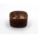 Vintage Kashmiri Box Oval Shaped Box Paper Mache Box Floral Ring Jewelry Box 5 - BYEQADGK2
