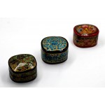 Vintage Kashmiri Box Oval Shaped Box Paper Mache Box Floral Ring Jewelry Box 5 - BYEQADGK2
