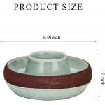 cenryusa Retro Decorative Jar Cute Ceramic Jar Holder for Bathroom Decor for Gift Home and Kitchen Decor - BUHT7O3AB