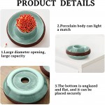 cenryusa Retro Decorative Jar Cute Ceramic Jar Holder for Bathroom Decor for Gift Home and Kitchen Decor - BUHT7O3AB