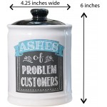 Cottage Creek Ashes of Problem Customers Jar | Funny Candy Jar for Office Desk | Piggy Bank for Adults | Boss Gifts - BEWNU5O58