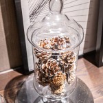 Diamond Star Clear Glass Apothecary Jar Decorative Candy Buffet Jars Elegant Glass Storage Containers Height: 12 Body: 6 - B0UJPTNK7