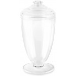 Huang Acrylic Clear Tall Apothecary Jar Centerpiece Decorative Candy Cookie Display Elegant Wedding Display Home Decor Organizer Kitchen Canisters 6 x 6 x 11.5 inches - B7I3124YO