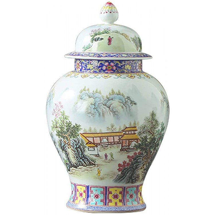 KORANGE Ginger Jars for Home Decor Porcelain Vase Decorative Jars with Lids Temple Jar White Ceramic Jar Ginger Jar Vase - BFSI5BQ5M