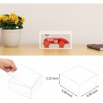 AITEE Decorative Acrylic Box with Lid Clear Cube Display Case Multi-Purpose Box Square Container for Holding Staples Highlighters Adhesive Tape Paper Clips Stamps Display in Office or Home X-Large - BGE4LVM19