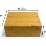 Bamboo Keepsake Box with Magnetic Lid | Wooden Box for Storage and Jewelry - BIYOF8ZEE