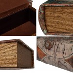 Decorative Book Boxes for Home Decor,Shelf Decor or Table Decor Faux Books with World Map Pattern Coffee Table Decor Books Set of 3 Storage Boxes Set with Magnetic Closure - B3XAUOGFV