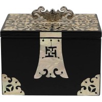 February Mountain Mother of Pearl Handmade Decorative Wooden Box with lid Wooden Storage Box Desk Jewelry Organizer Keepsake Trinket Treasure Box Housewarming Gift ideas - BGSIRXYVG