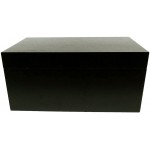 FESS Products 10.75x 8 Wooden Storage Box for home with Hinged Lid Decorative boxes with lids Store Jewelry Toys and Large Premium Keepsakes in a Beautiful Decorative Crate Black Matte - B0V80ZAAP