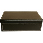 Wald Imports Black Paperboard 9.5 Decorative Storage Organizer Basket - B54FSVN5K