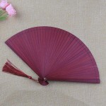 Aigial Chinese Style Hollow Carving Handmade Ladies Folding Hand Fan Daily Craft Small Folding Fan All Bamboo Fan Classical Gift Fan-Blue - BHZ09MX09