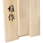 Bamboo Japanese 2 Ways Folding Fan Stand Wall Hanger 3.5 x 7 inches From Japan - B24UPD568