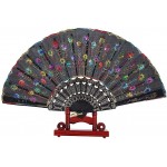 Fan Display Holder Decorative Folding Fans Display Stand Chinese Style Handy Fan Stand Organizer Bamboo Folding Fan Stand Home Office Desktop Decoration Holder Only - B1LJDWXLF
