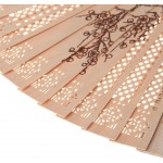 Fcloud Chinese Style Vintage Hand Fan Hollow Carve Patterns Fragrant Sandalwood Decorative Fan Folding Dance Fan-A - BPO9D67GY