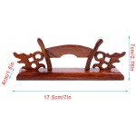 Fcloud Display Holder Chinese Fan Decorative Stand Bamboo Folding Fan Stand Home Decor Living Room Decoration Figurines - BBLNGMWLU