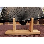 Harilla 2X Chinese Japanese Folding Hand Fan Stand Bamboo Display Holder Home Decoration - BJ3C2C6K8