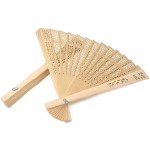 HONBAY 6PCS Wooden Folding Fans Hollow Handheld Decorative Folding Fans for Wedding Birthdays Party Home Decoration and Favors - B3YFTLY8S