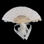 SDENSHI Vintage Style Non Folding Hand Fan Wedding Birde Flapper Accessories - BWZJ2Y99E