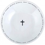 Autom Inspirational Decorative Bowl Ceramic Give Thanks Trinket Tray 7 3 4 Inch - B2KT8N1KF