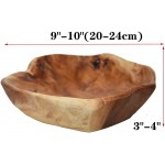 Creative Wood Bowl Root Carved Bowl Handmade Natural Real Wood Candy Serving Bowl 9-10 - BN2UF9UIG