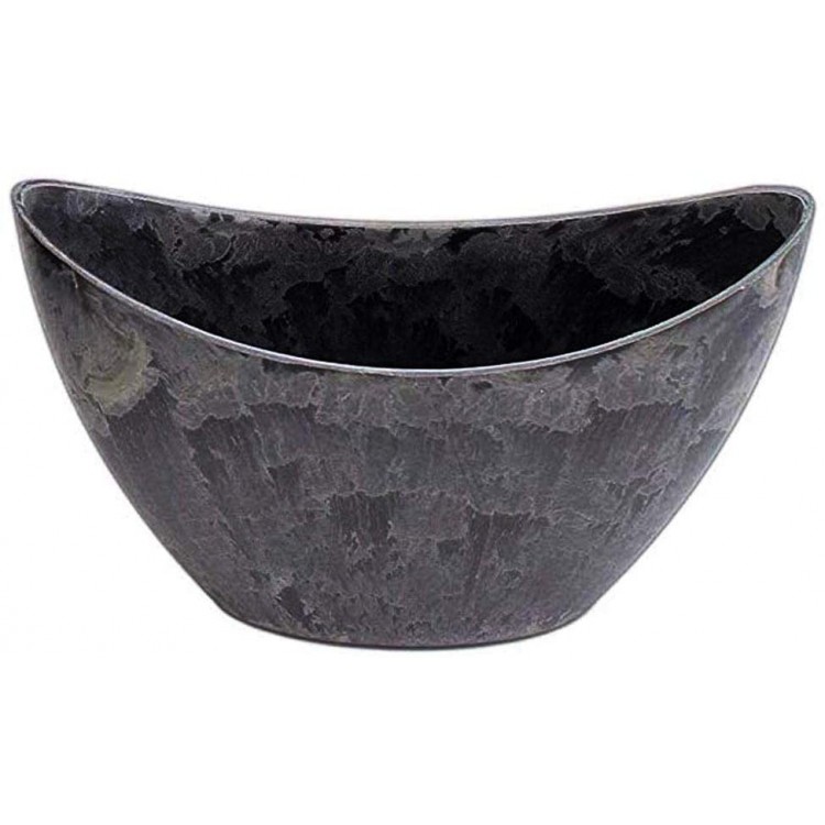 Curved Hard Plastic Bowl Slate Grey - BKD8L1NWF