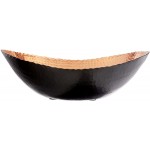 Elegance Oval Bowl 14.75 x 11 Black Copper - B86NVRLUK