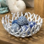 Galt International Ceramic 15.75 Coral Bowl Decorative Centerpiece Bowl - BRM5URKD6