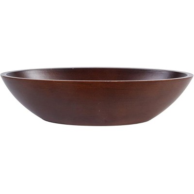Hosley Dark Brown Wood Oval Bowl 14 and a Half Inches Long Ideal Gift for Weddings Spa Reiki Decor Home Office Settings for Use with Dry Potpourri or Decorative Orbs O4 - BSRSQ7MMY