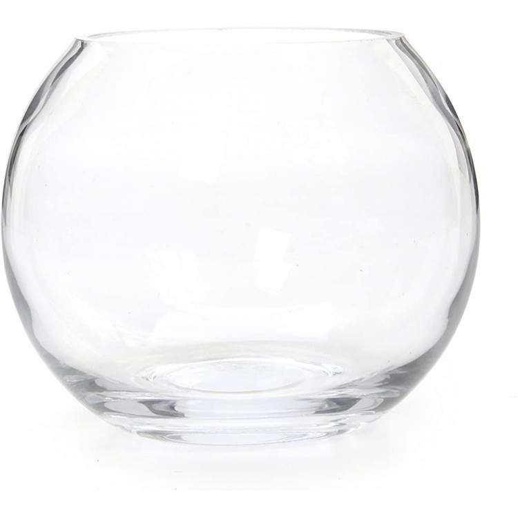 Hosley's 6 Diameter Glass Bowl. Ideal Gift for Wedding Special Occasion Floral Centerpiece Arrangements Tealight Gardens Spa & Aromatherapy Settings DIY Craft Projects O3 6“ - B7KJ7L1FB