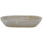 Minimalist Oblong Wooden Decorative Bowl - BWRH885BC