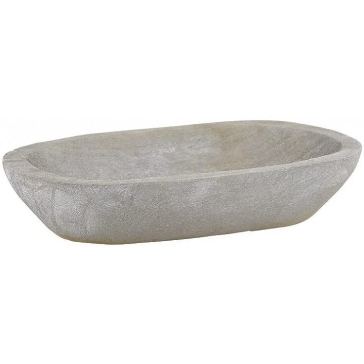 Minimalist Oblong Wooden Decorative Bowl - BWRH885BC