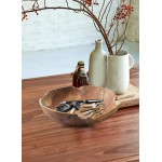 Serene Spaces Living Large Exotic Bali Bowl Handmade Wooden Decorative Bowl for Décor Parties Wedding Centerpiece Measures 16 Long 7.1 Wide & 2 Tall - BUH8E3CHN