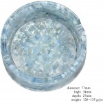 SUNYIK Orgone Crystal Healing Stone Bowl Polished Stone Jewelry Decorative Tray Plate Key Bowl Collectible Trinket Ring Coin Key Dish for Home Office Tabletop Decoration Round-Aquamarine - BG7SUHF8T