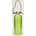 BRUBAKER Decorative Lighted Bottle with 10 LED Pendant Lamp 4.3 x 12.4 Inches Green - BXPSPH7EN