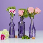 BULK PARADISE Small Purple Vintage Glass Bottles with Corks Bud Vases Decorative Potion Assorted Design Set of 12 pcs 4.6 Inch Tall 11.43cm 1.4 Inch Wide 3.56cm - BBS2GQC9Q