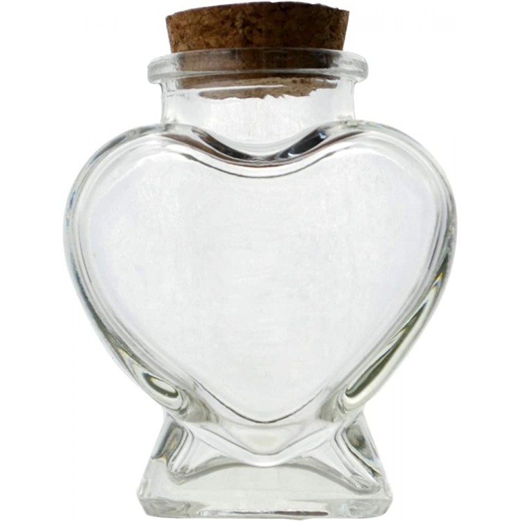 Clear Glass Bottle With Cork Stopper Assorted Shapes Bud Vases Jars Message Wish Bottle 1 Piece Love Bottle - BOSUT8938